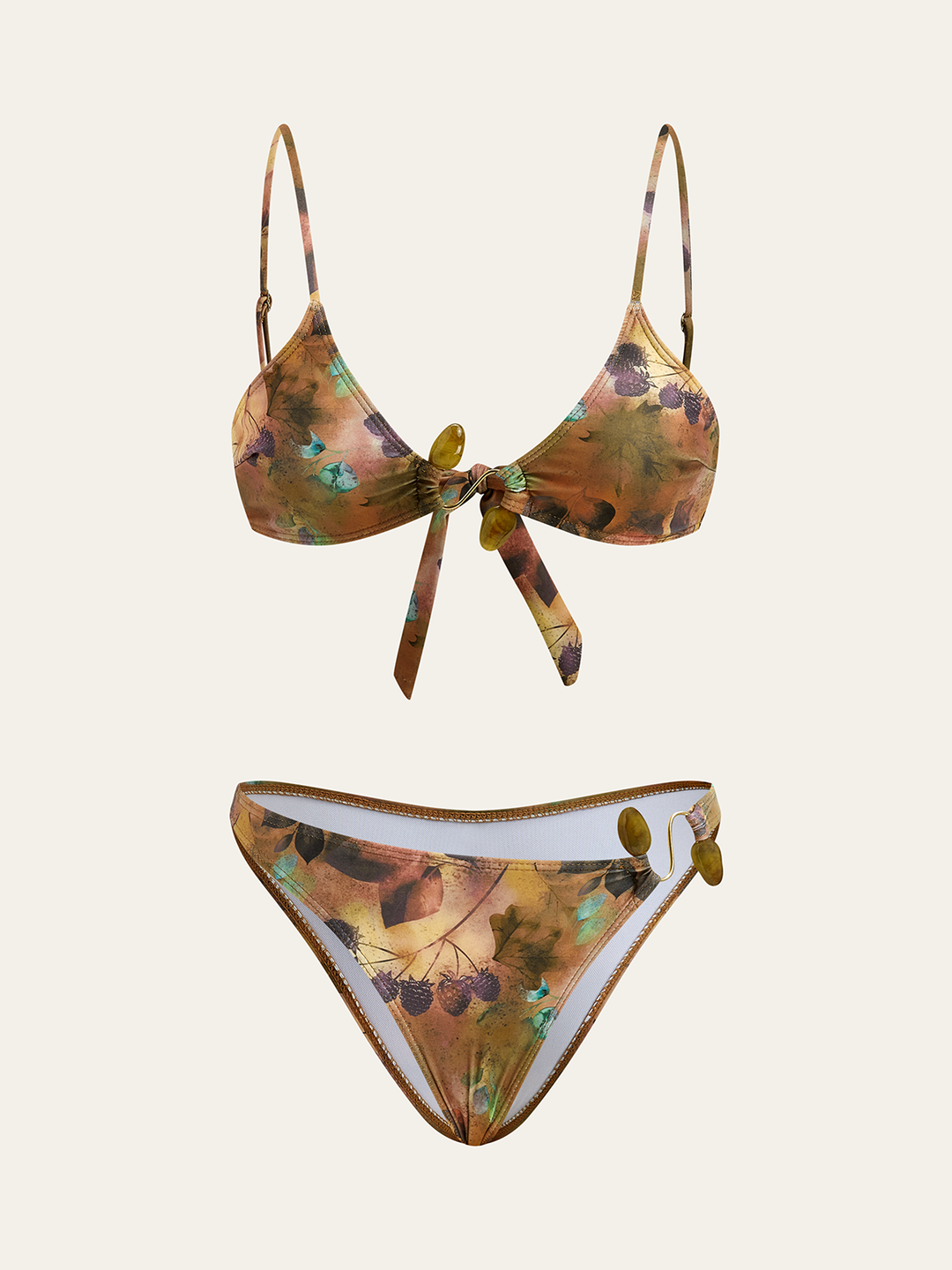 Blumenmuster-Bikini-Set