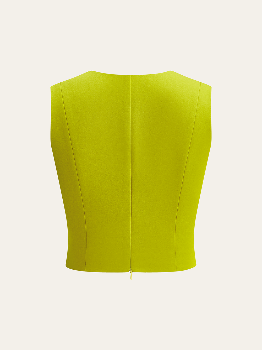 Ärmelloses Crop-Top mit Ringdetail aus Metall