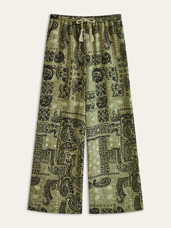 Paisley Print Schlaghosen