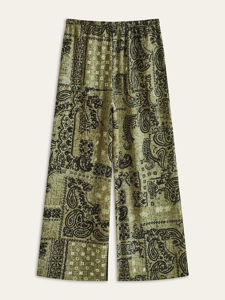 Paisley Print Schlaghosen