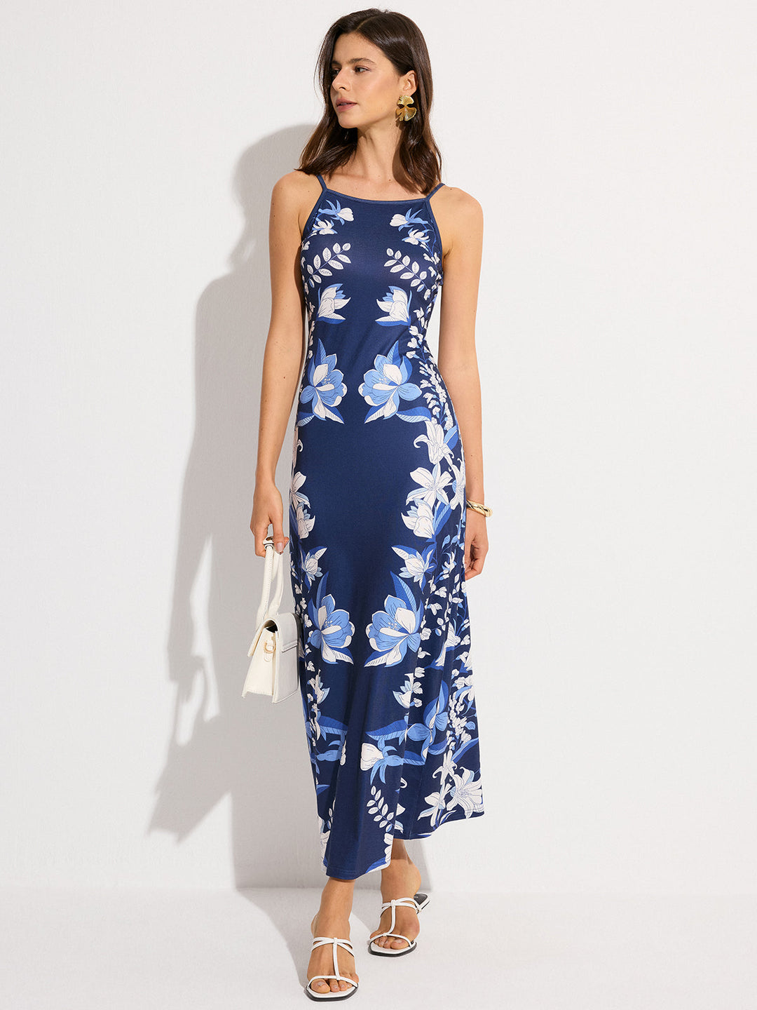 Geblümtes Maxikleid
