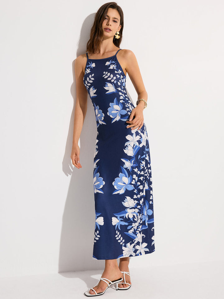 Geblümtes Maxikleid