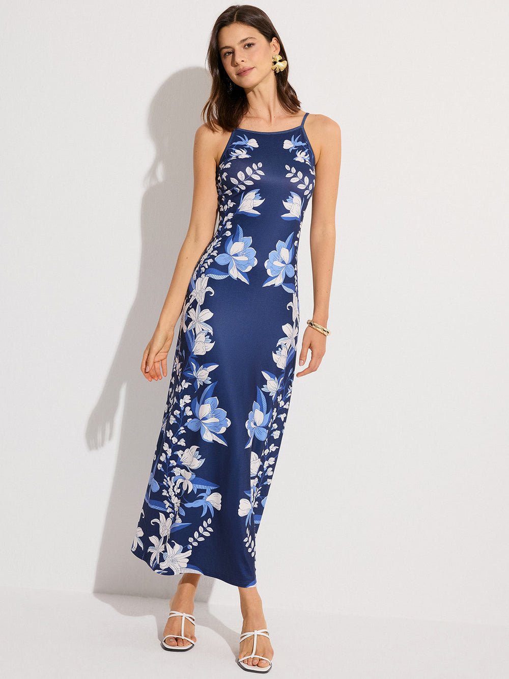 Geblümtes Maxikleid