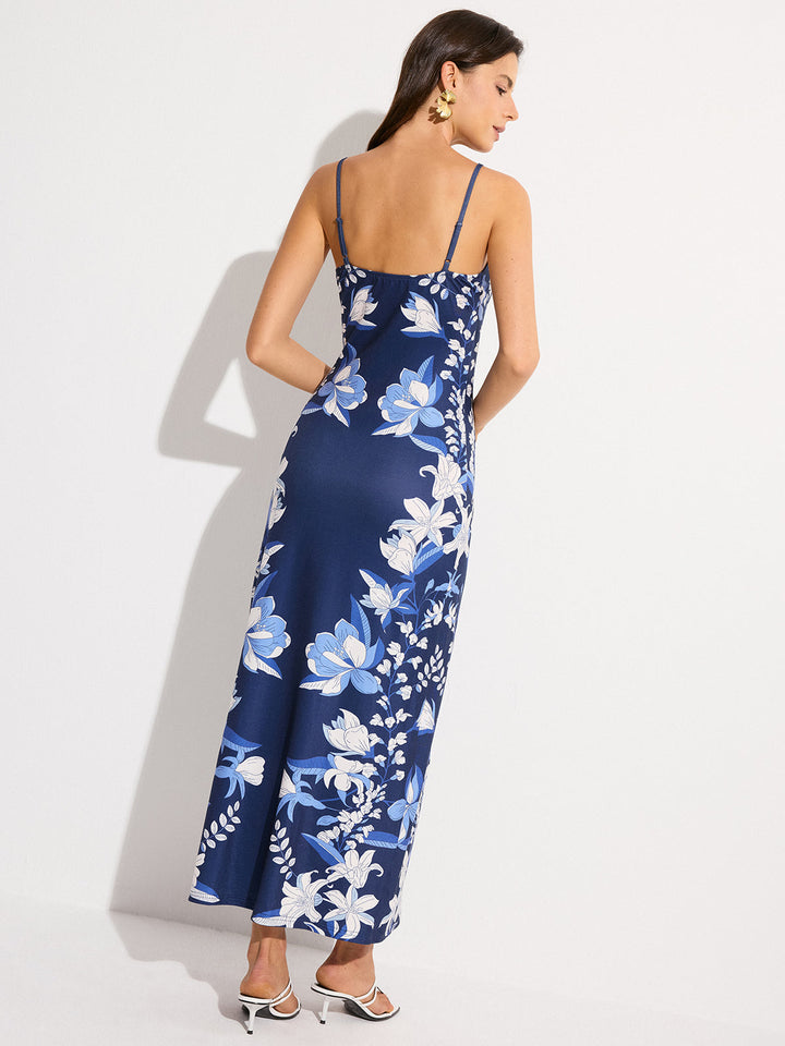 Geblümtes Maxikleid