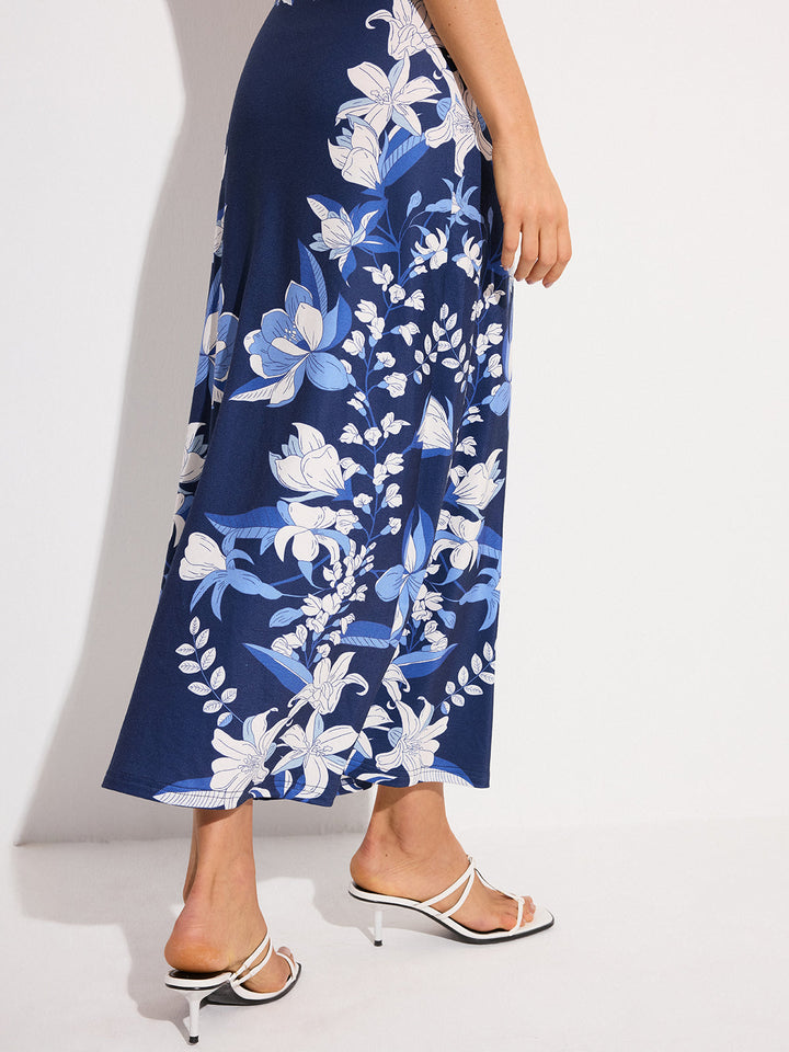 Geblümtes Maxikleid