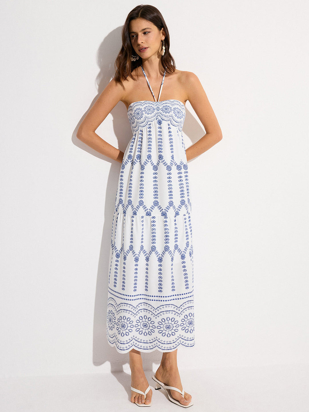 Halter-Maxikleid ohne Rücken