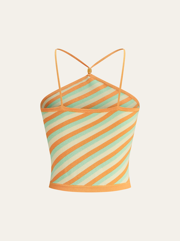 Gestreiftes ärmelloses Tanktop