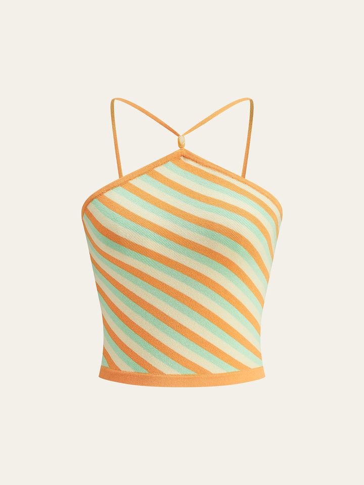 Gestreiftes ärmelloses Tanktop
