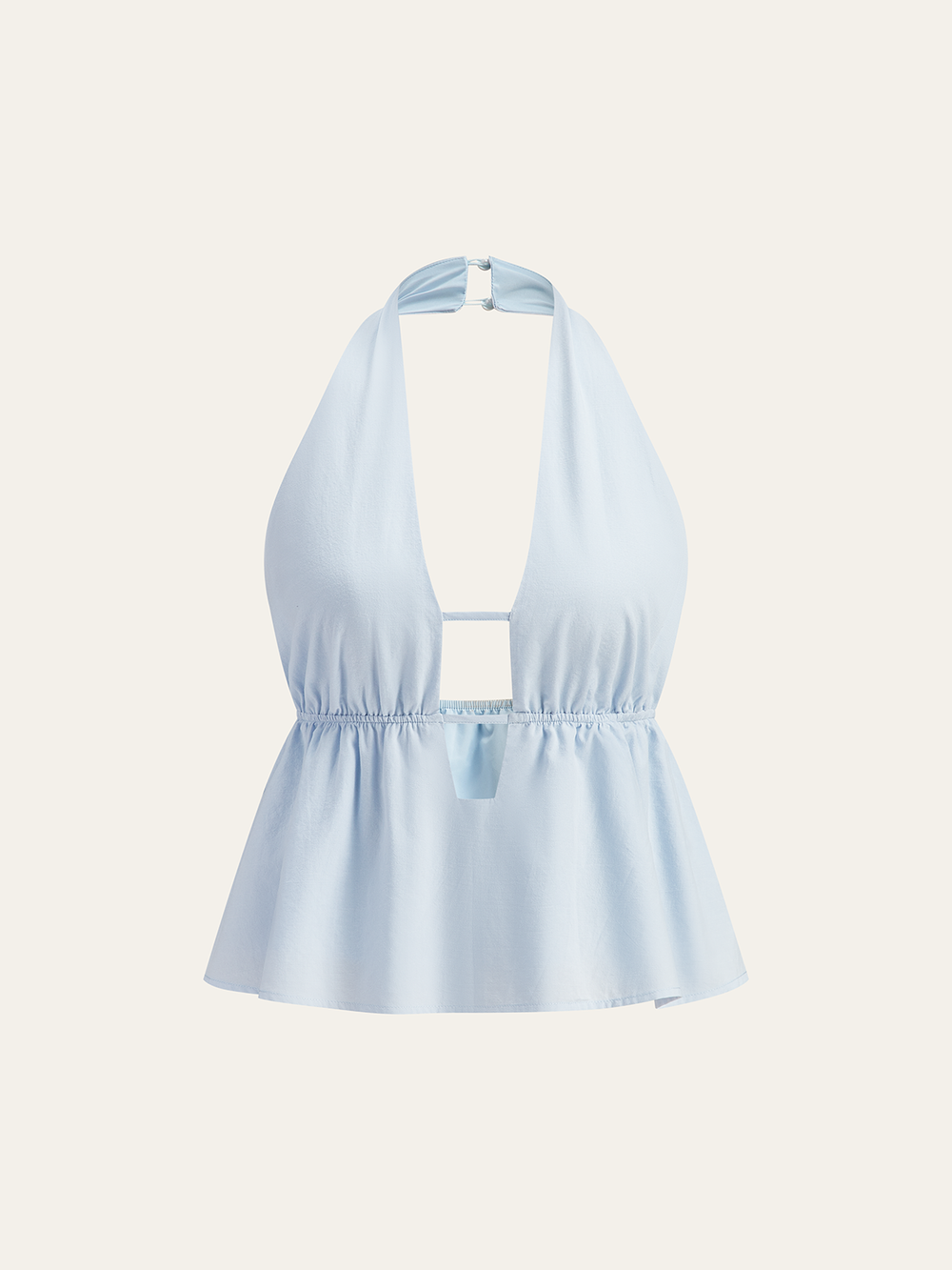 Halter Neck Top und Kordelzugrock-Set