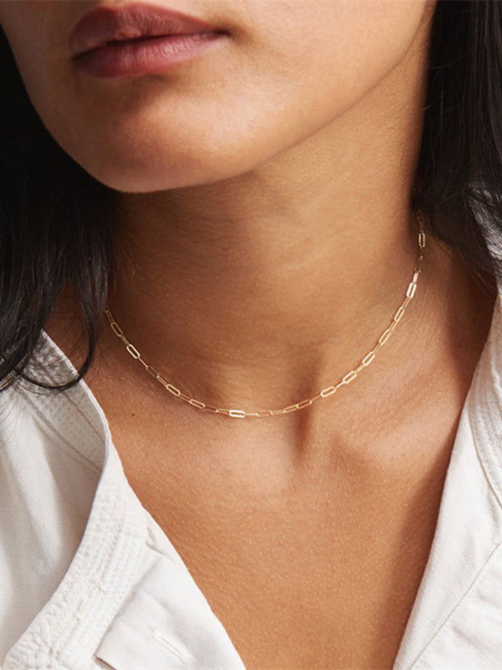 Oval Link Halskette