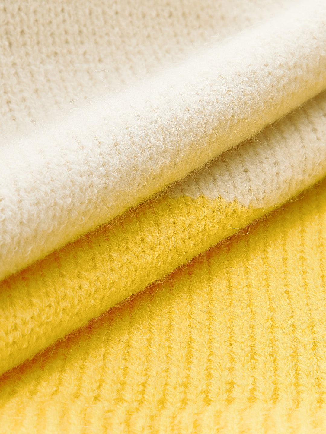 Gestrickte Pulsweste mit Farbblock