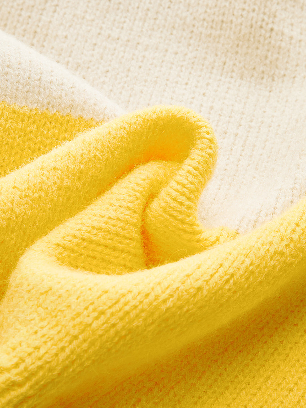 Gestrickte Pulsweste mit Farbblock