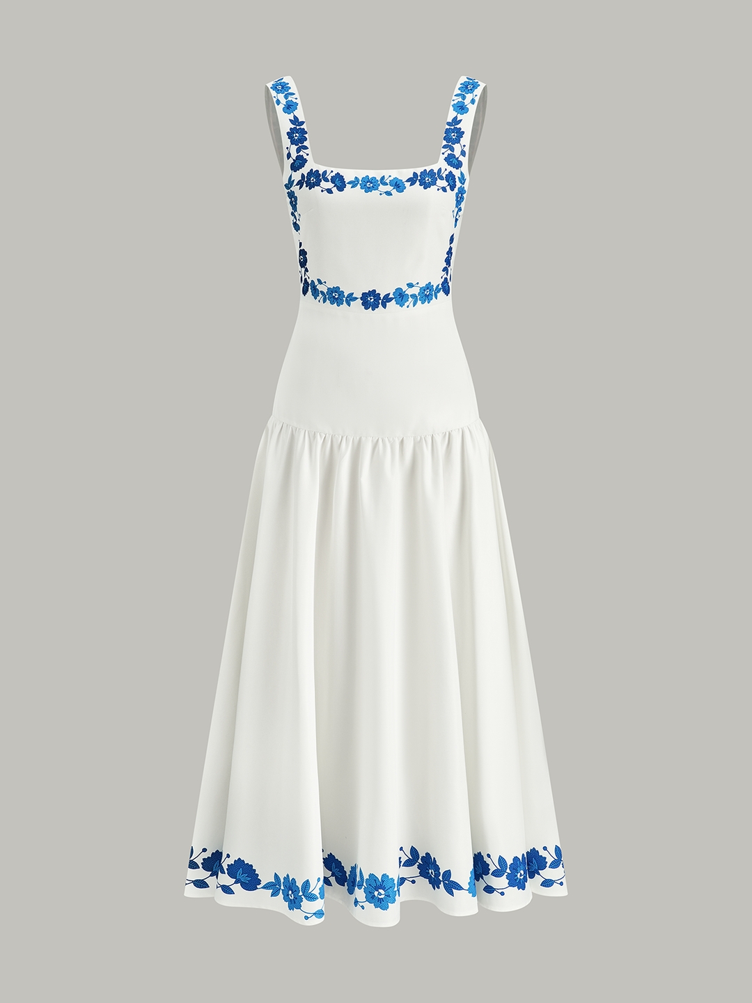 Mittello-Kleid mit Schleifenrücken und Print