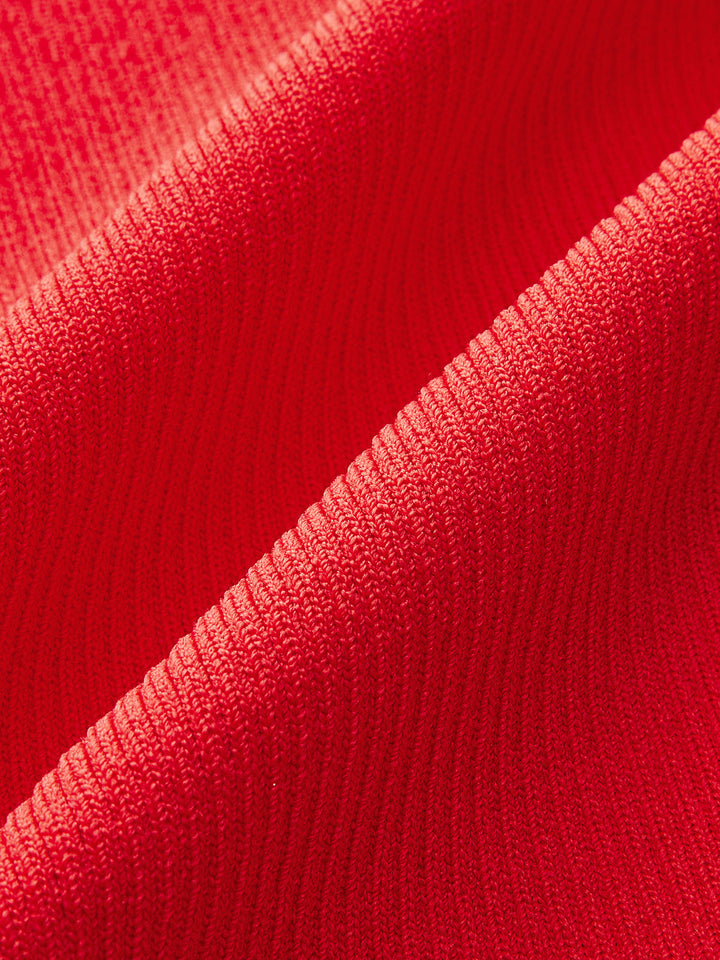V-Ausschnitt-Strickweste mit Knopfleiste