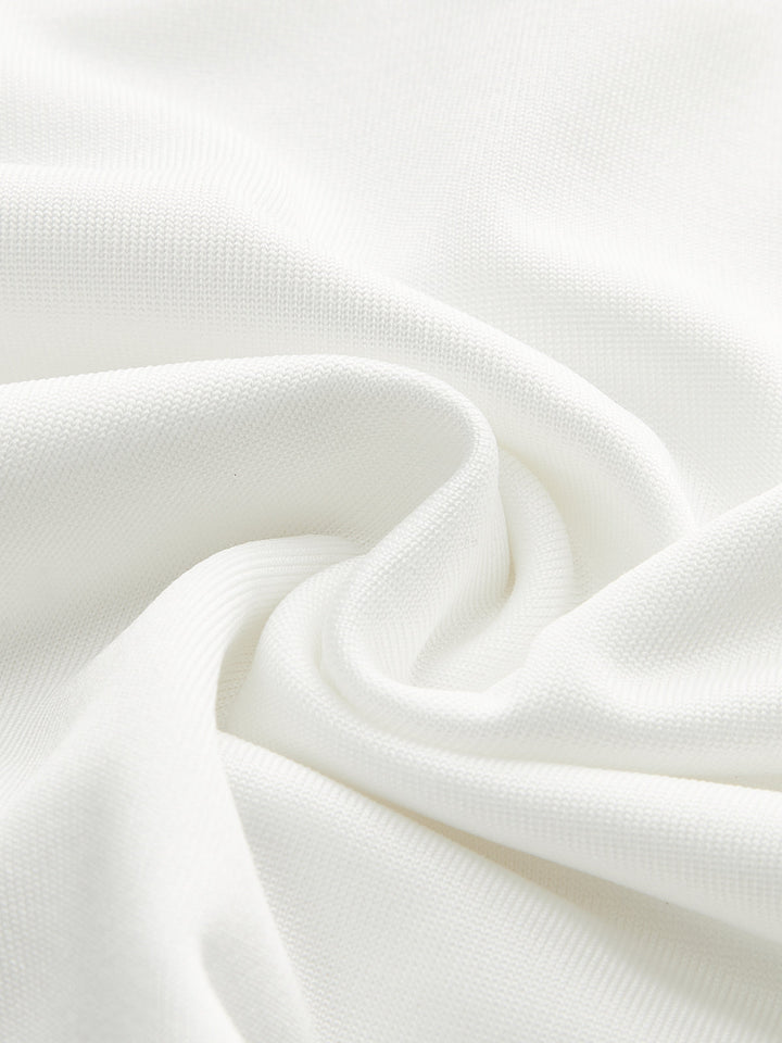 Asymmetrisches Neckholder-Oberteil mit Raffung