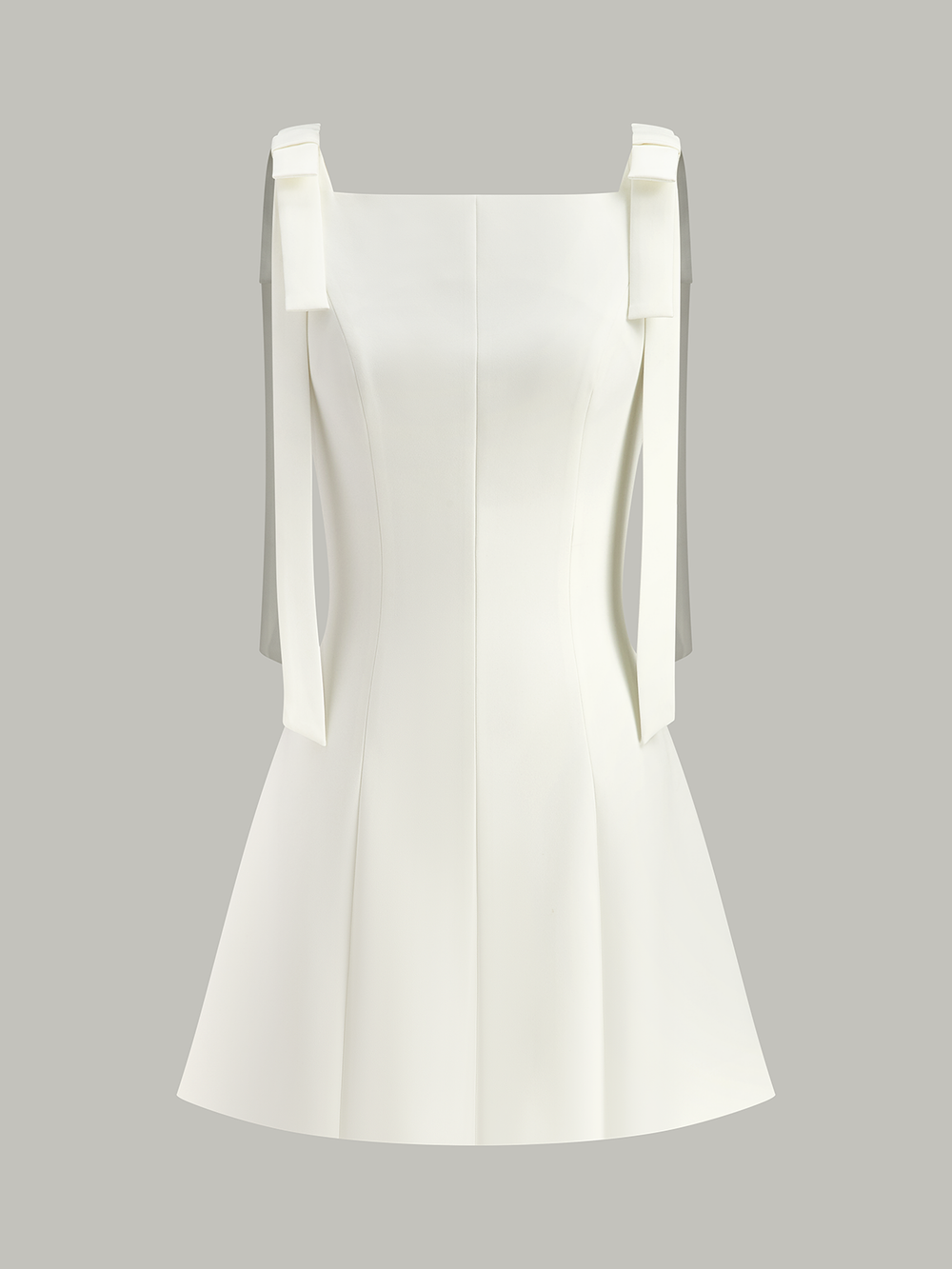 Mini-Kleid mit Schleifen-Trägern