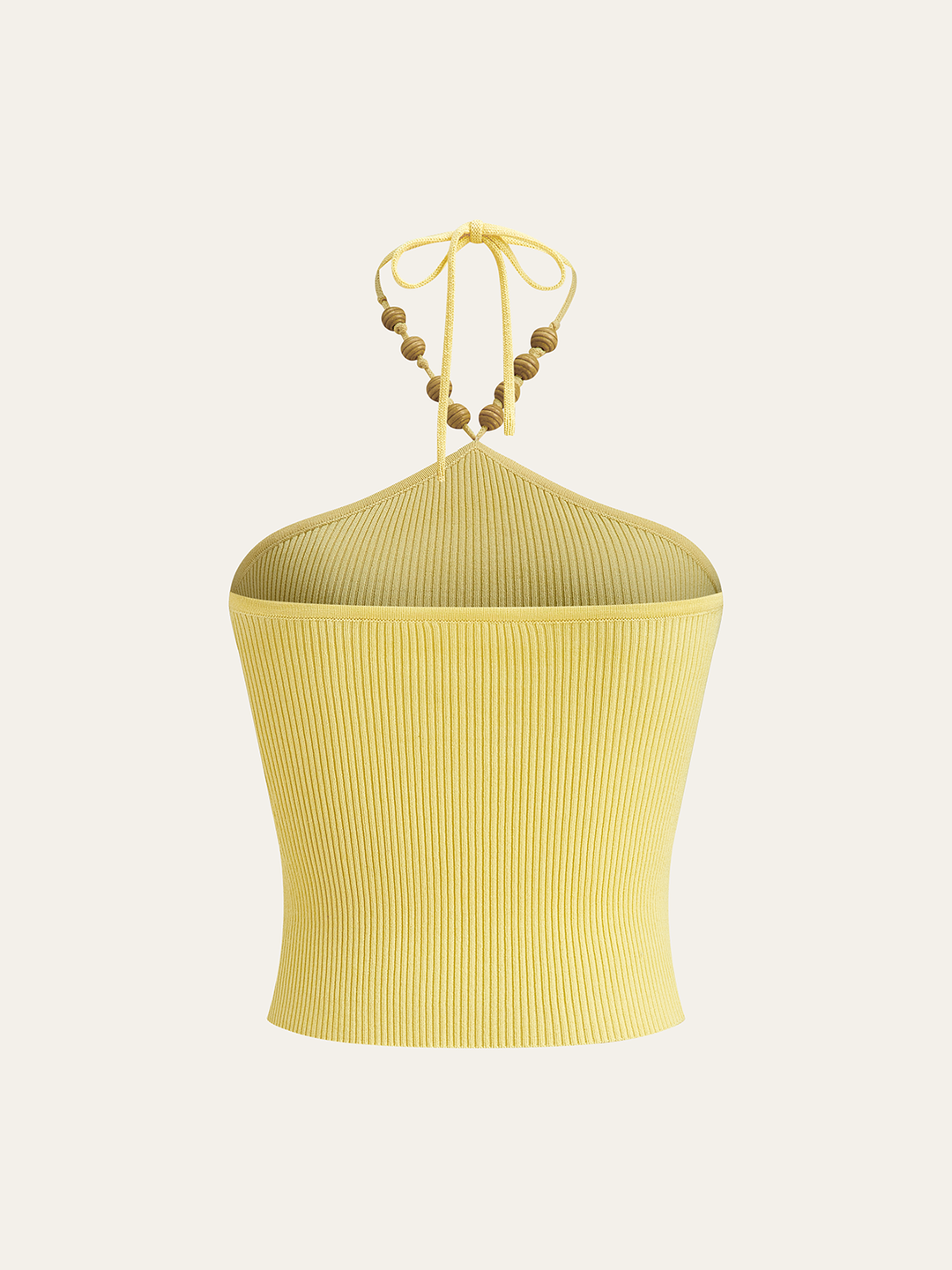 Rippstrick Neckholder Crop Top