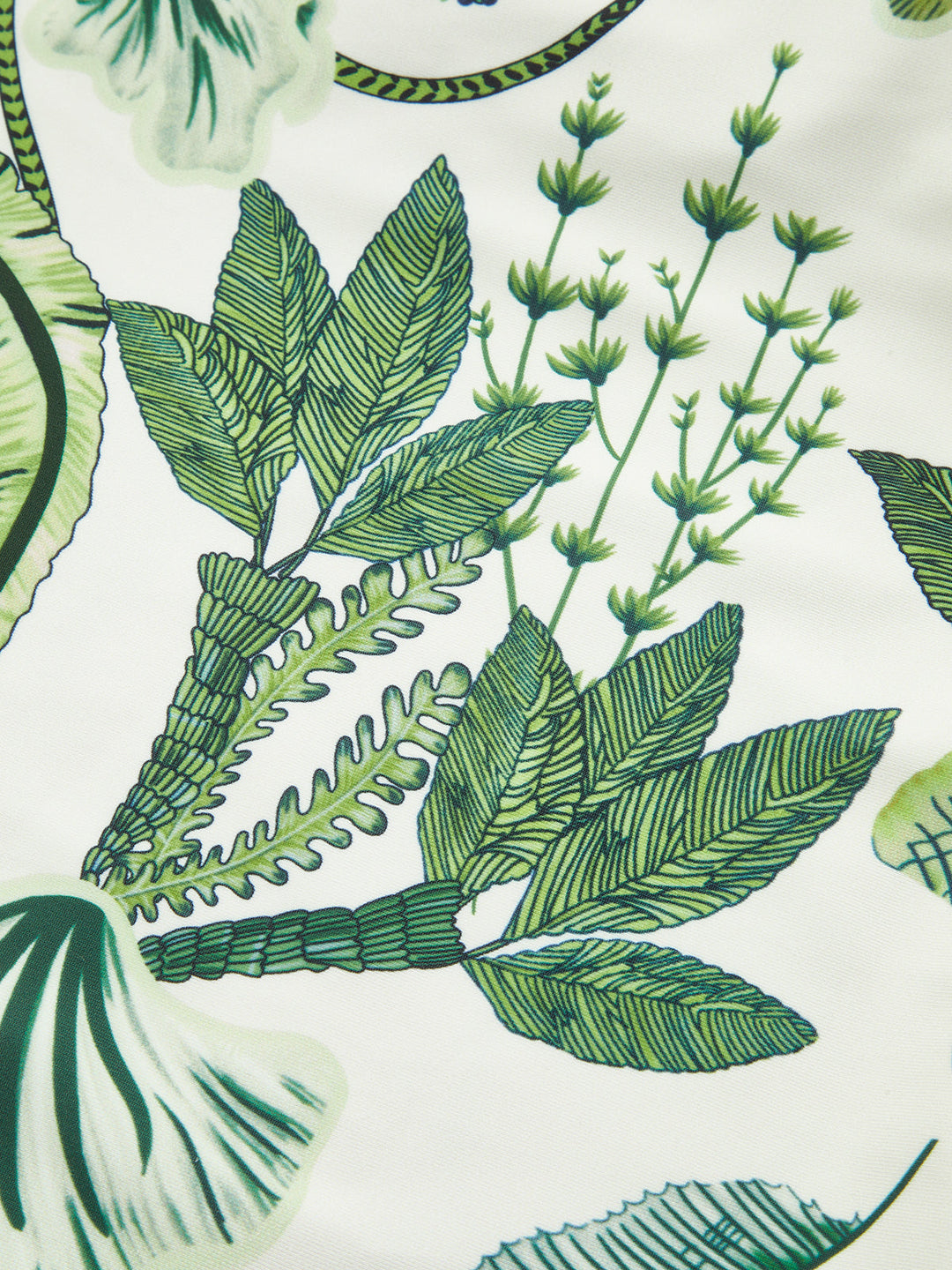 Blumenprint-Badeanzug mit Rüschenträgern