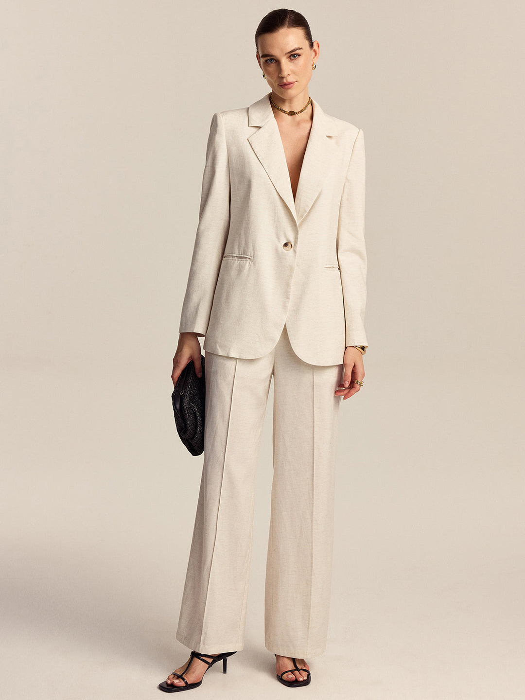 Tencel-Leinen-Mischung Blazer