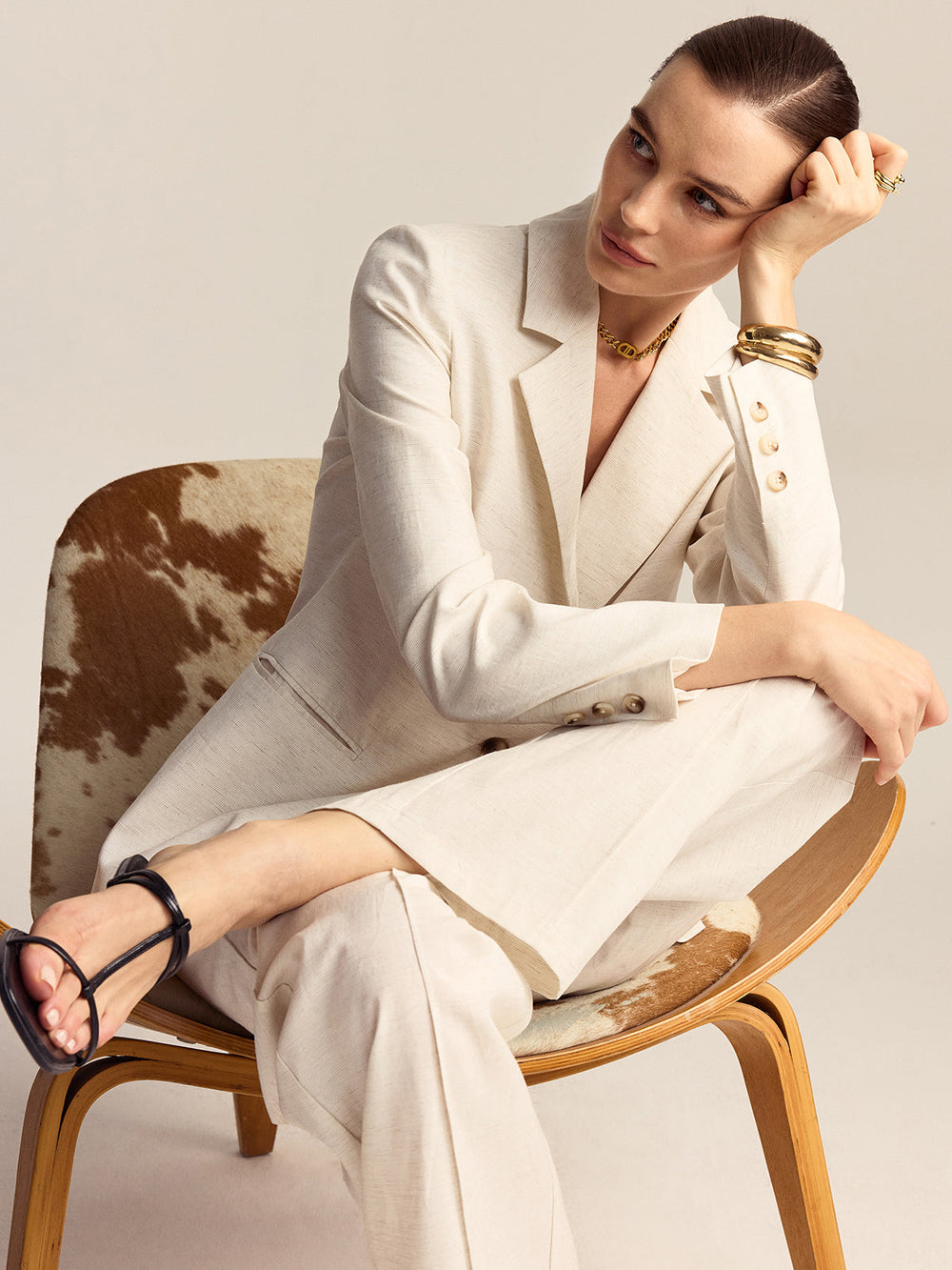 Tencel-Leinen-Mischung Blazer