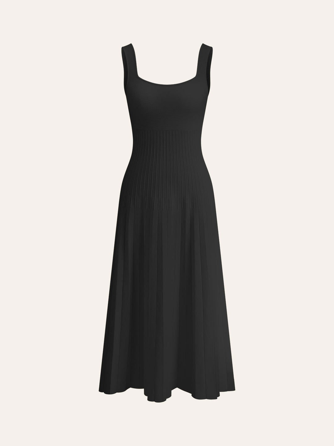 Strickkleid mit quadratischem Ausschnitt