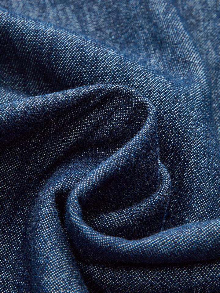 Denim Kleid Midi mit Cut-Out