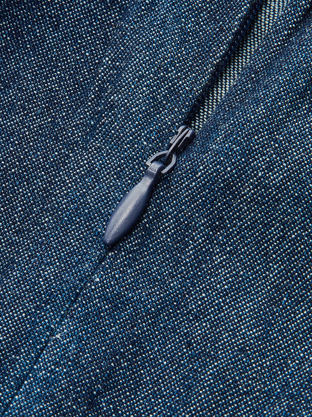 Denim Kleid Midi mit Cut-Out