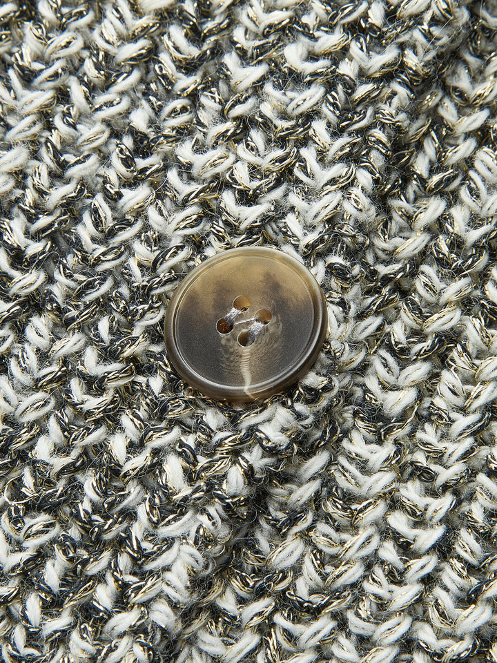 Strickweste mit Knopfleiste