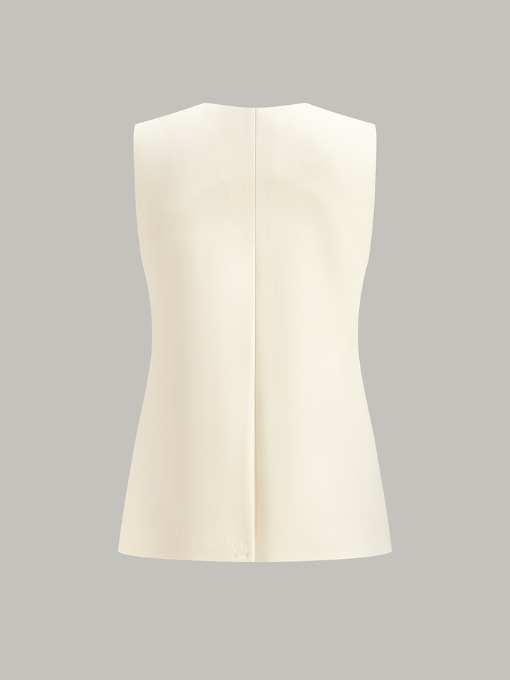 Sleeveless Blazer Vest