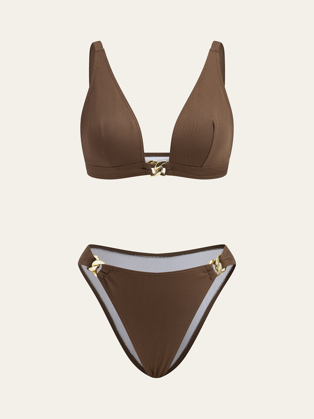 Metall-Bikini-Set