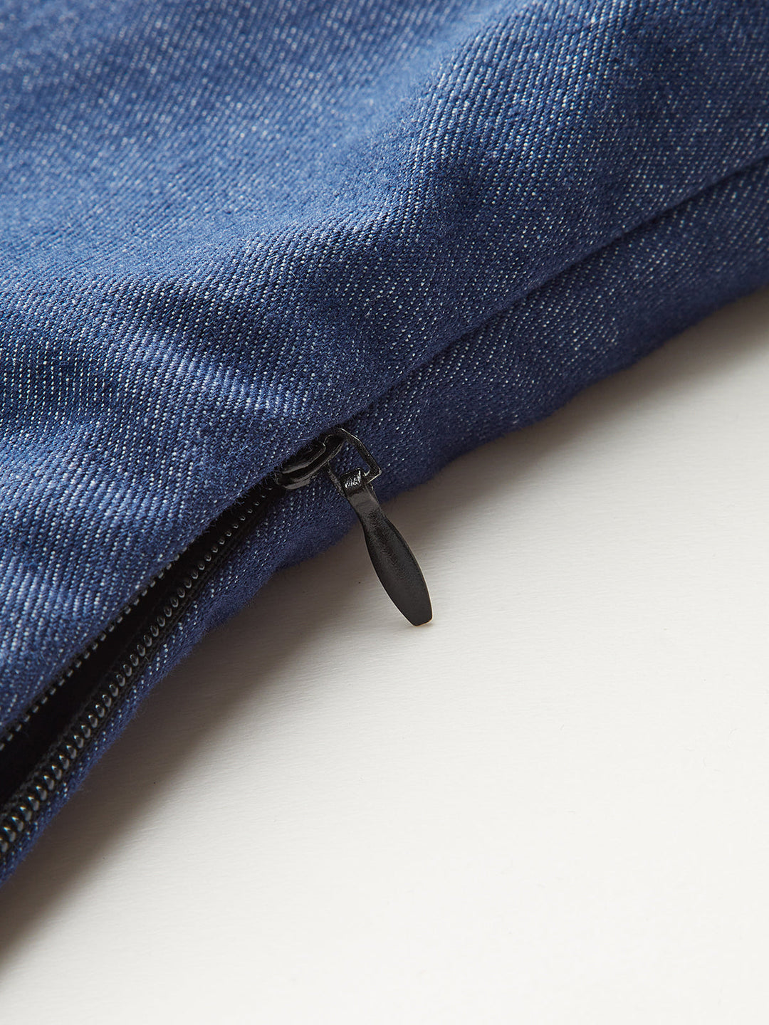 Baumwoll-Faux-Denim-Tanktop mit Einsätzen