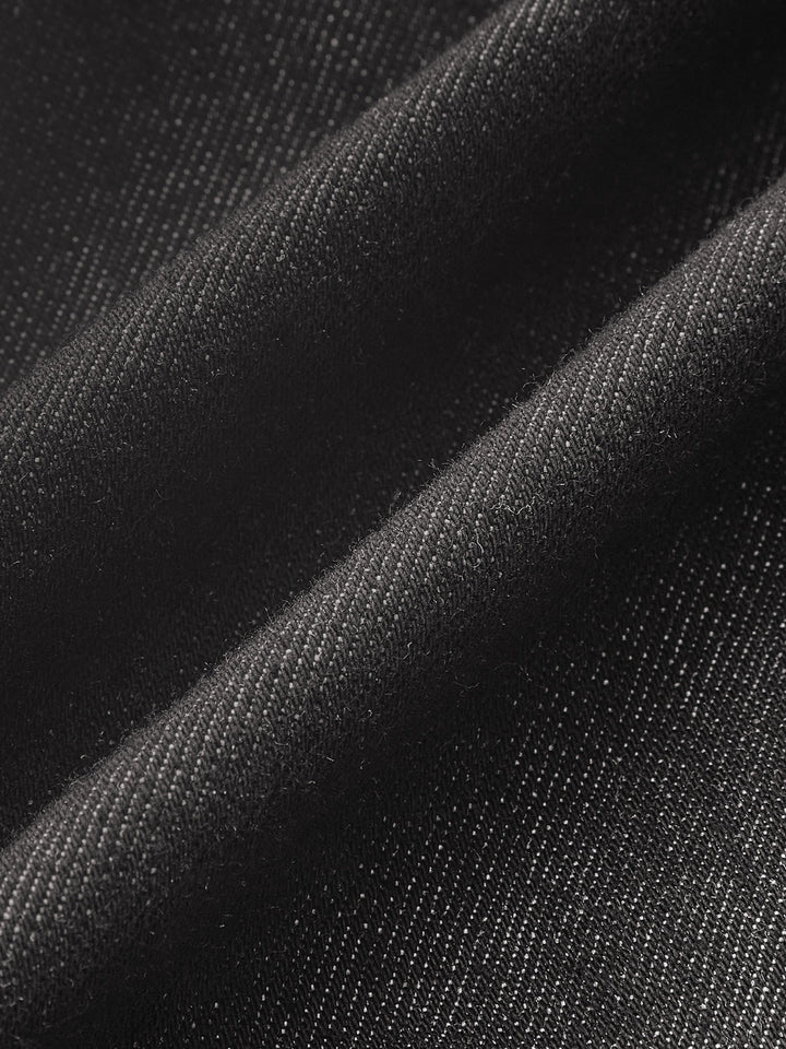 Metalldekor-Cut-Out-Denim-Minirock
