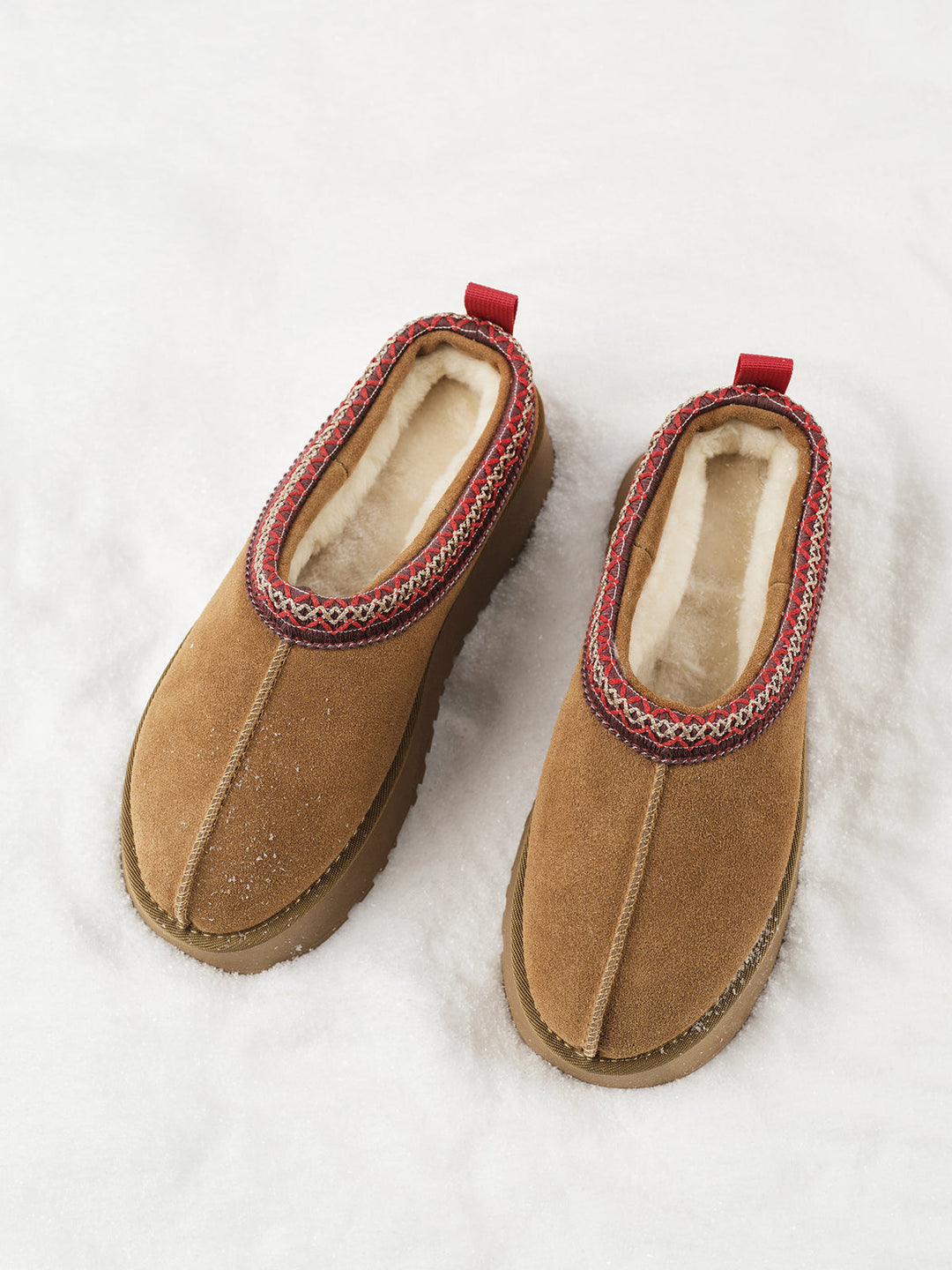 Integrierte Pelz-Schneestiefel