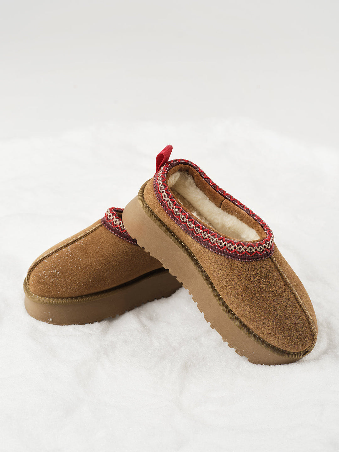 Integrierte Pelz-Schneestiefel