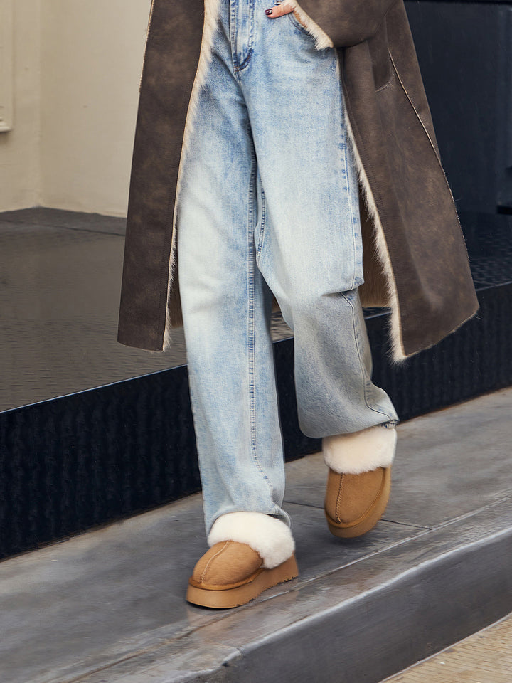 Dicke Sohle Fleecing Hausschuhe Stiefel