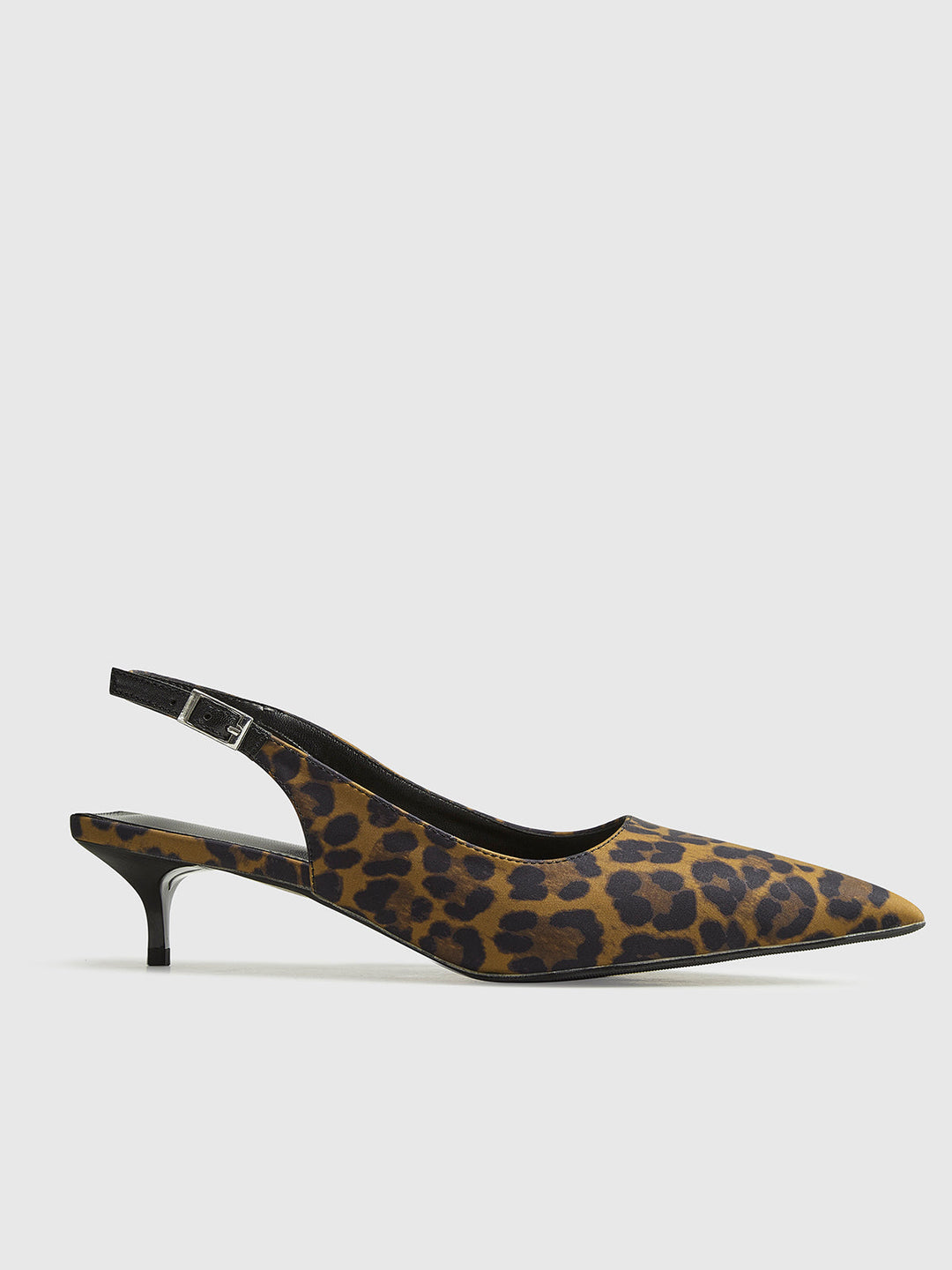 Leoparden-Pumps mit Slingback