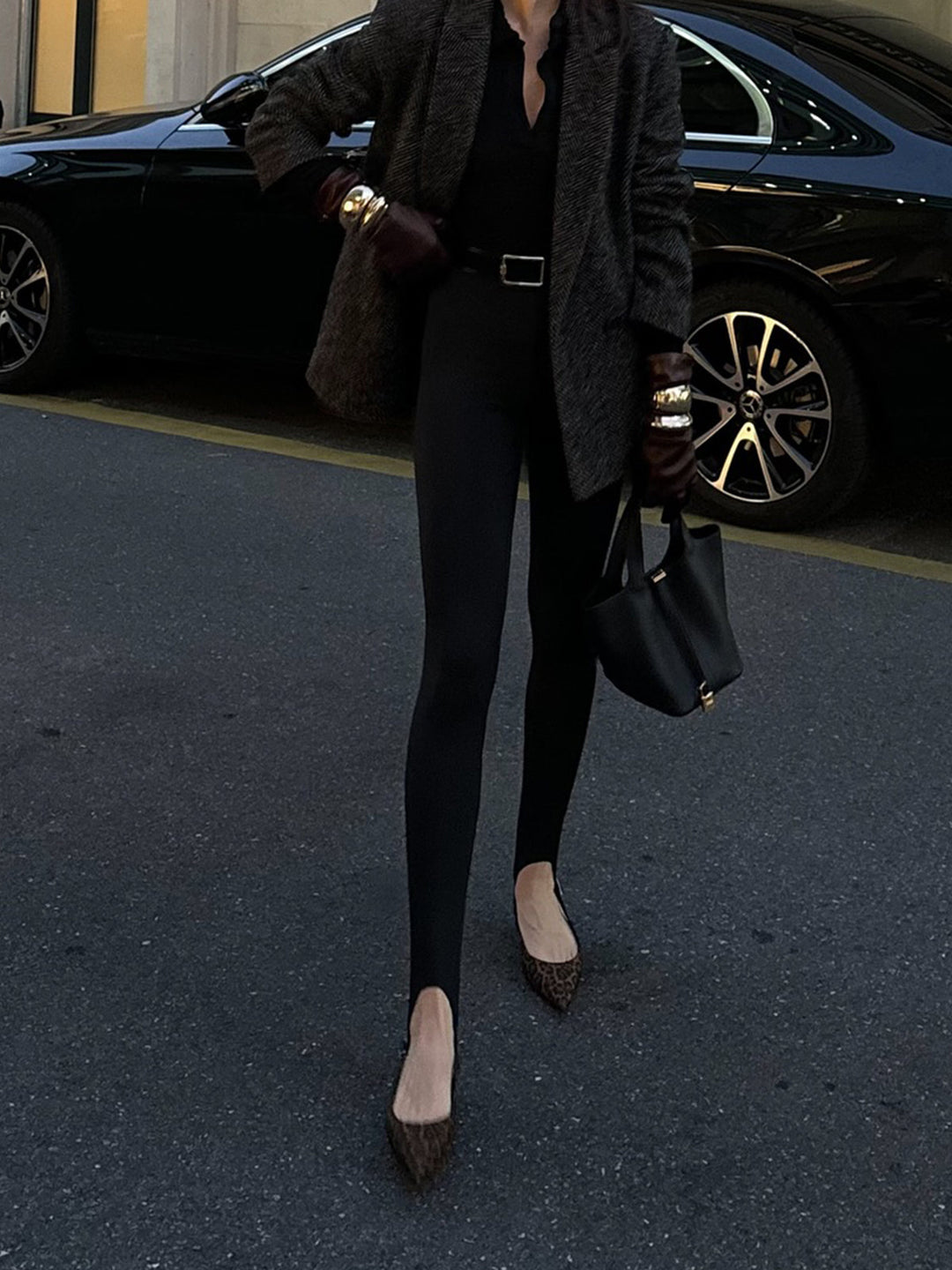 Leoparden-Pumps mit Slingback