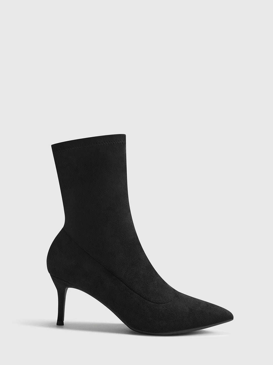 Slingback-Stiefelabsatz aus Wildleder für Knöchelhohe Stiefel