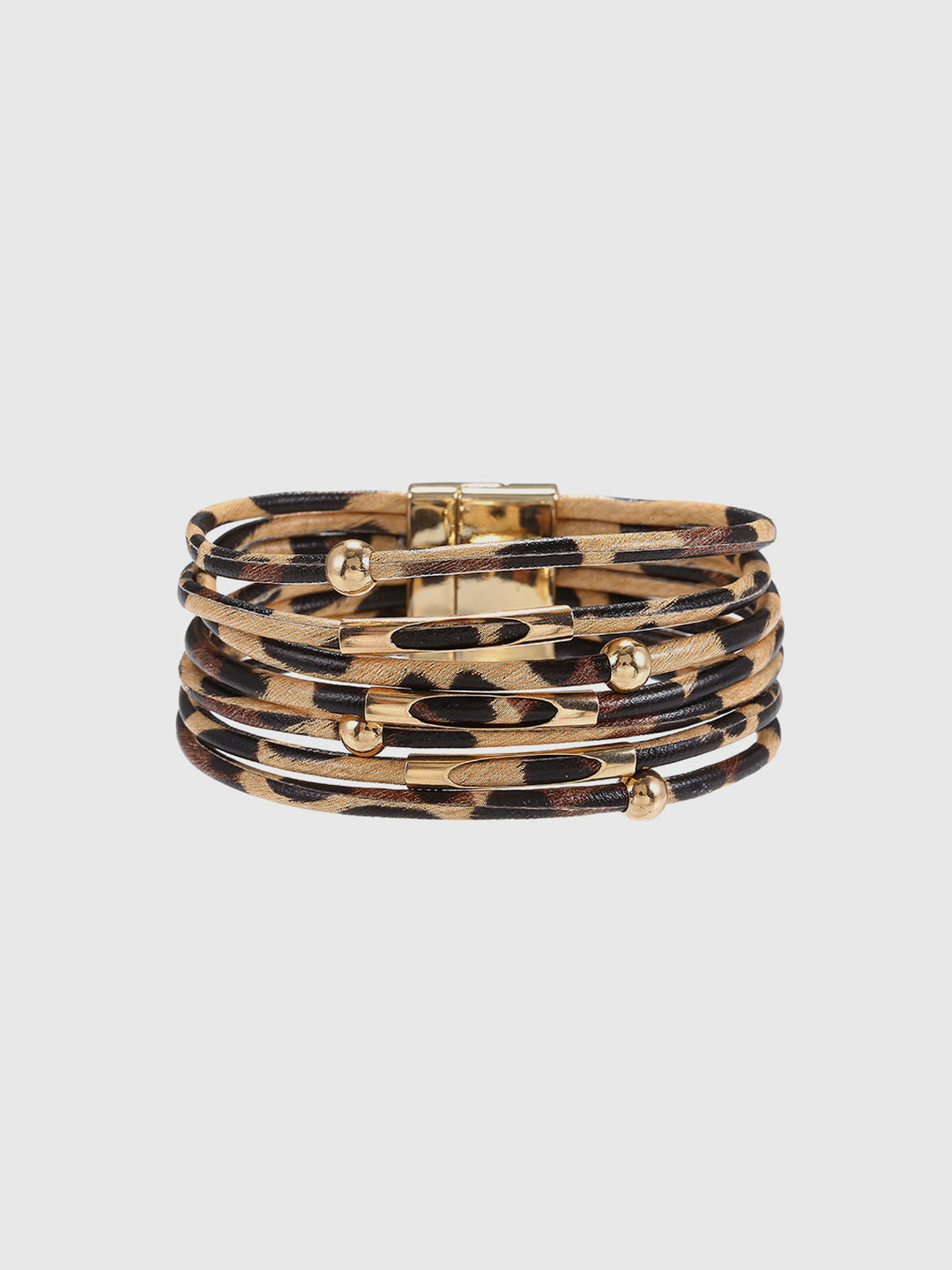 Leopardenmuster Magnetverschluss Armband