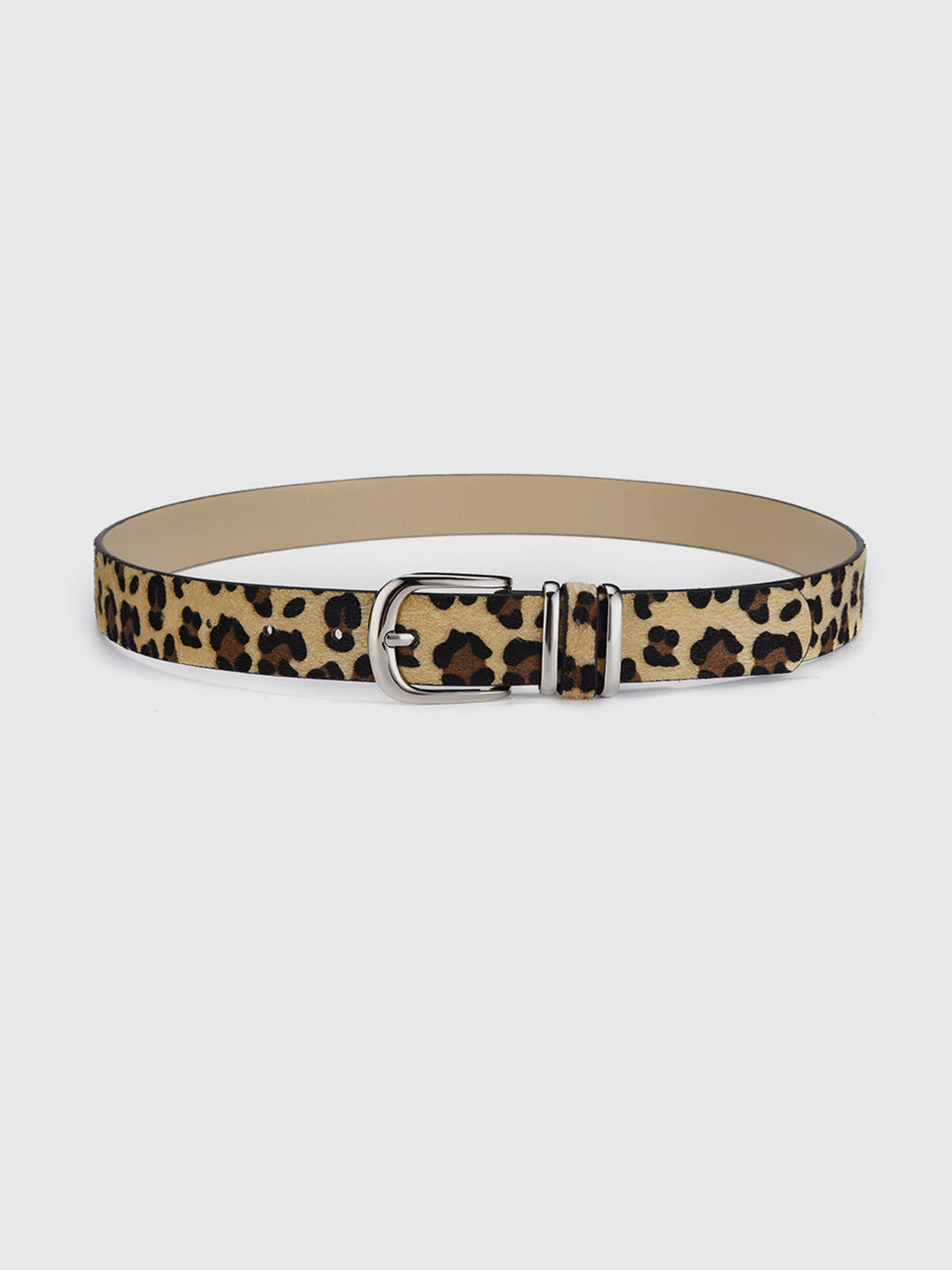 Gürtel mit Leopardenmuster und Schnalle