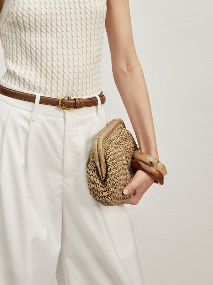 Strob-Korb-Tasche