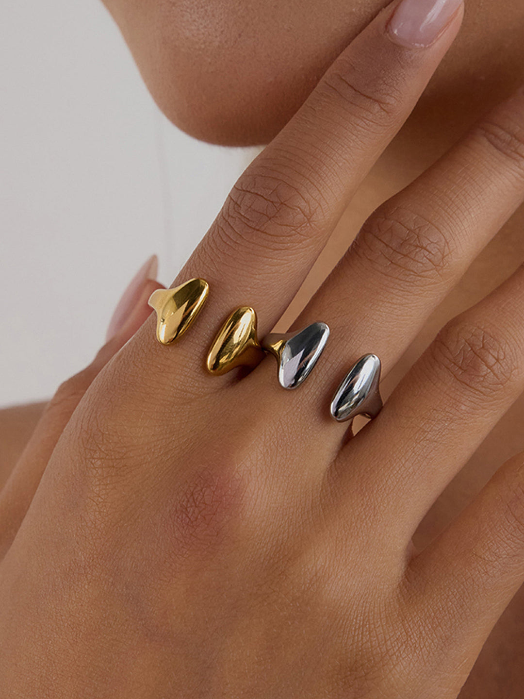 Skulpturierter offener Ring