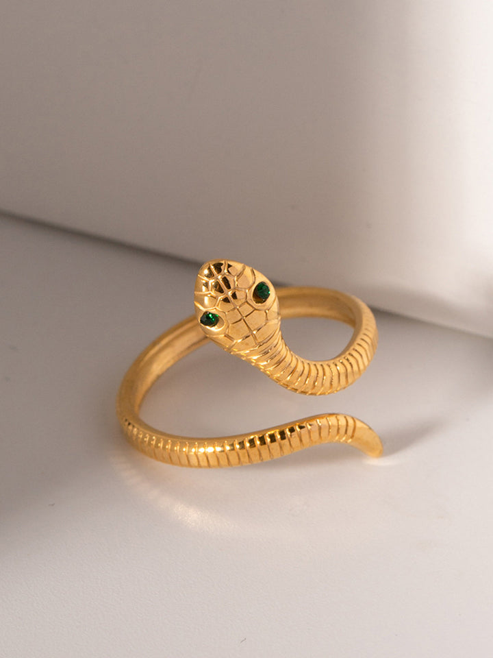 Gold-Toned Schlangenring