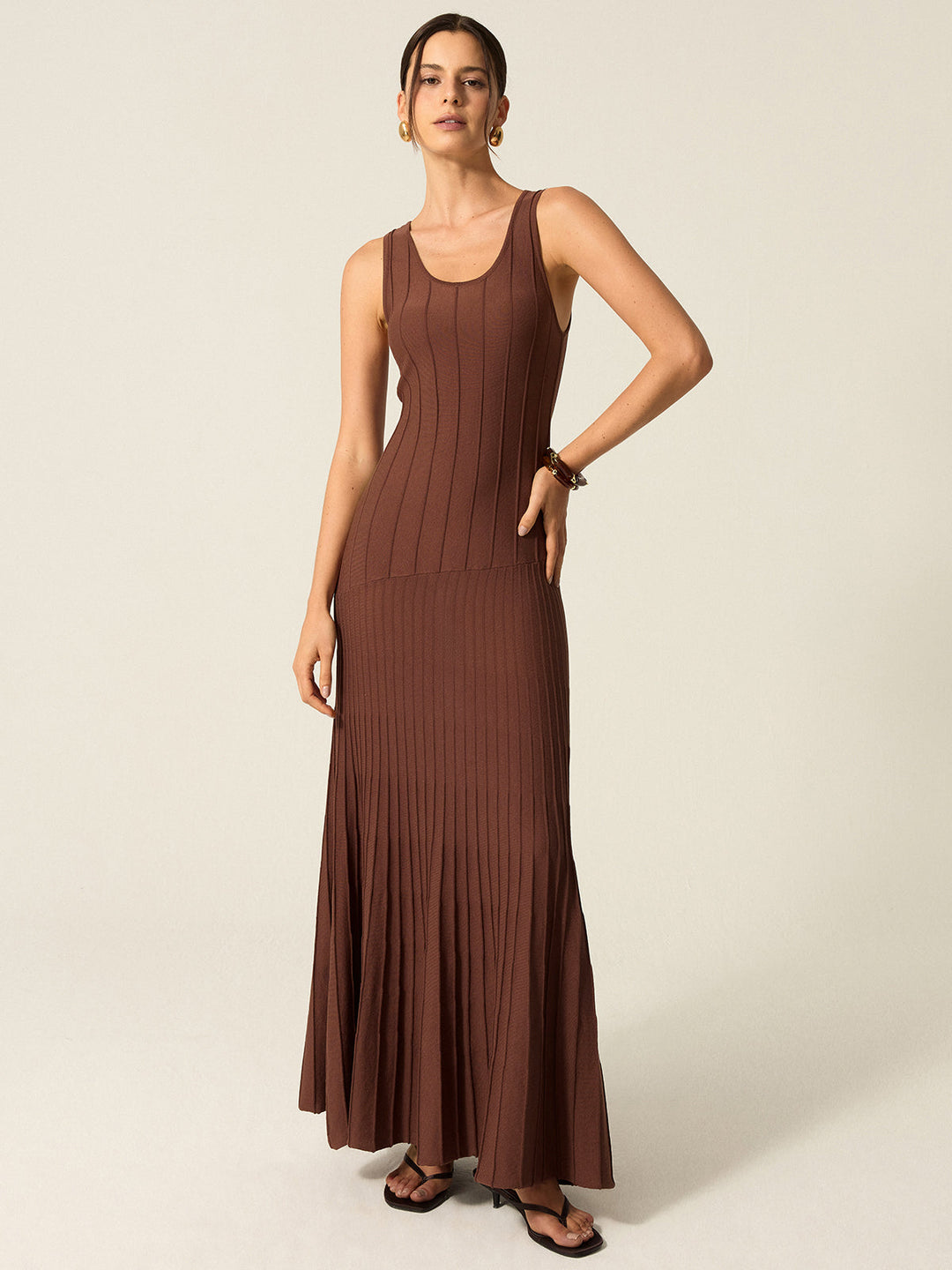 Rippstrick Maxikleid