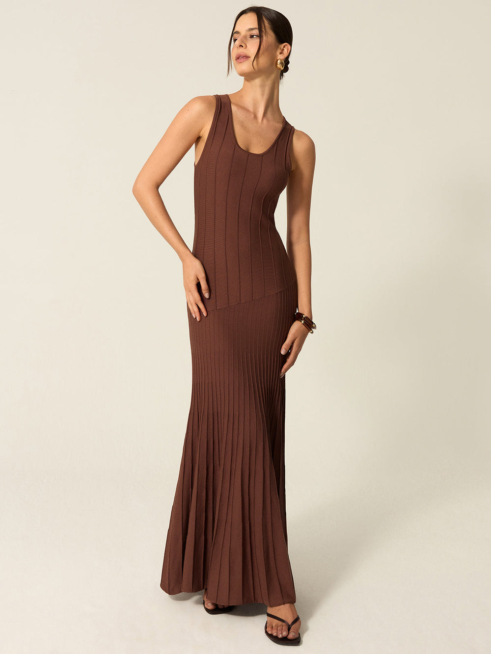 Rippstrick Maxikleid