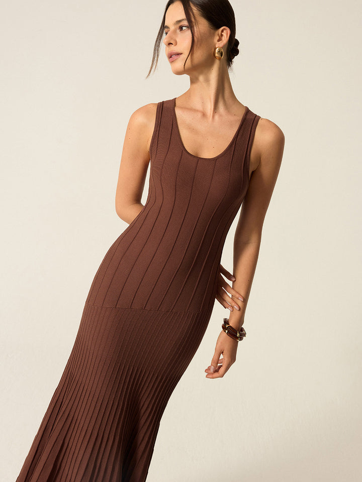 Rippstrick Maxikleid