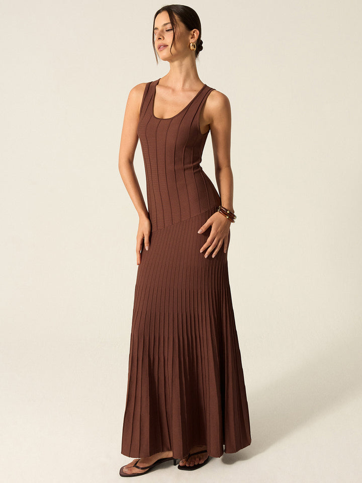 Rippstrick Maxikleid