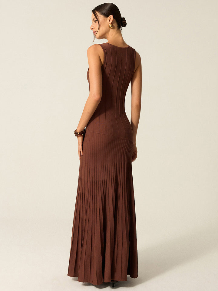 Rippstrick Maxikleid
