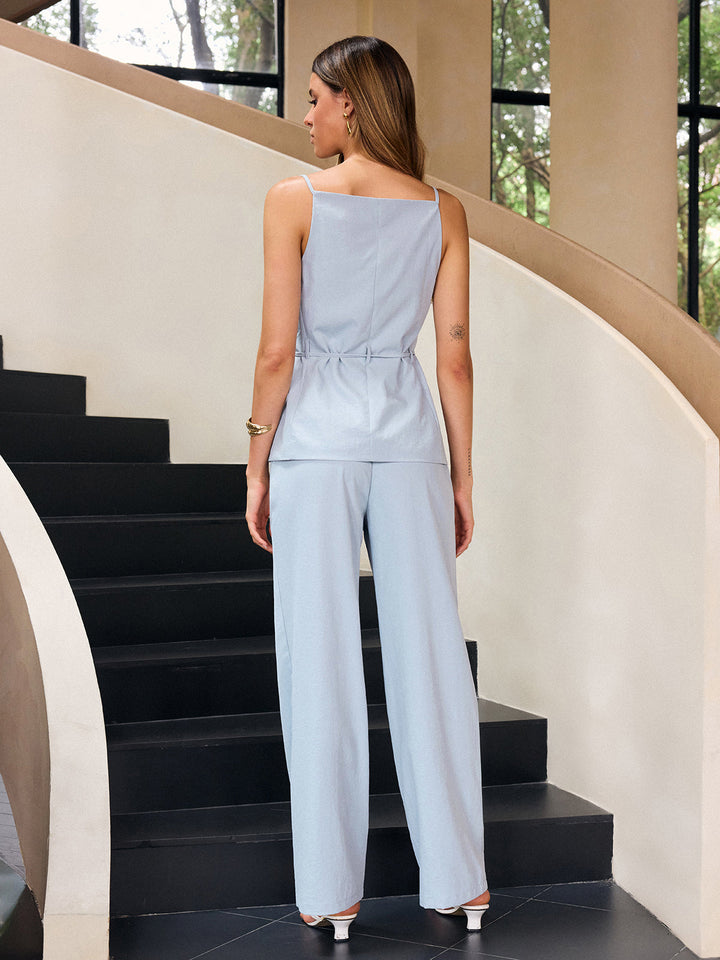 High-Waisted Wide-Leg Pants