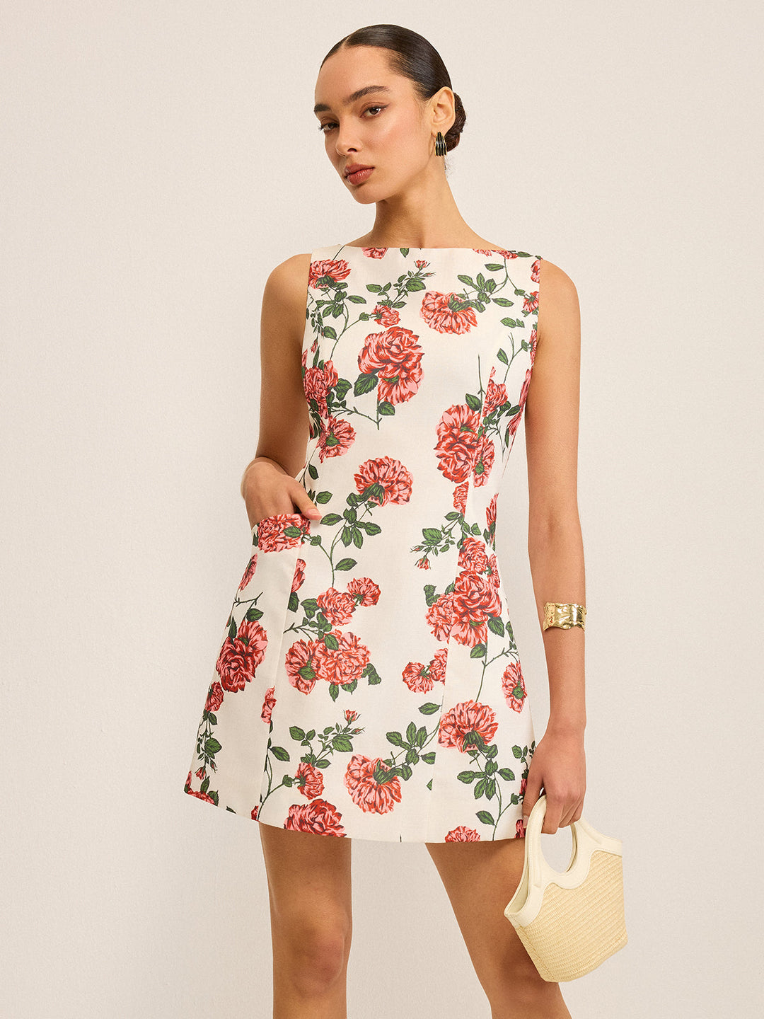 Blumenkleid mit Blumenmuster